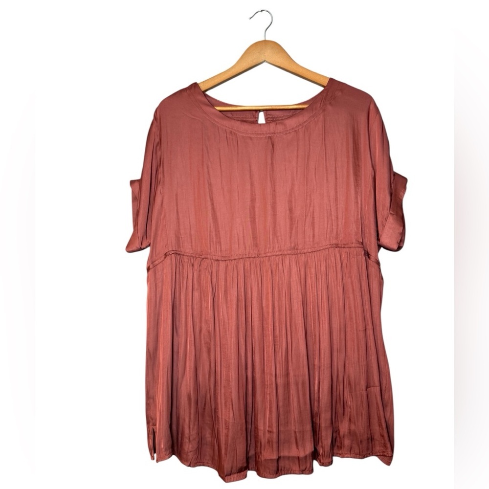 By Together Dusty Rose Blouse Women’s Small NWT Casual Chic Top